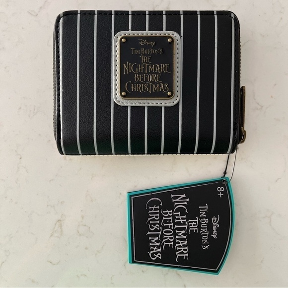 Rare NEW DISNEY The Nightmare Before Christmas Jack Skellington Small Zip Wallet - Picture 3 of 4